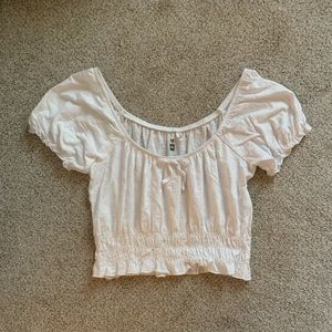 white off the shoulder top